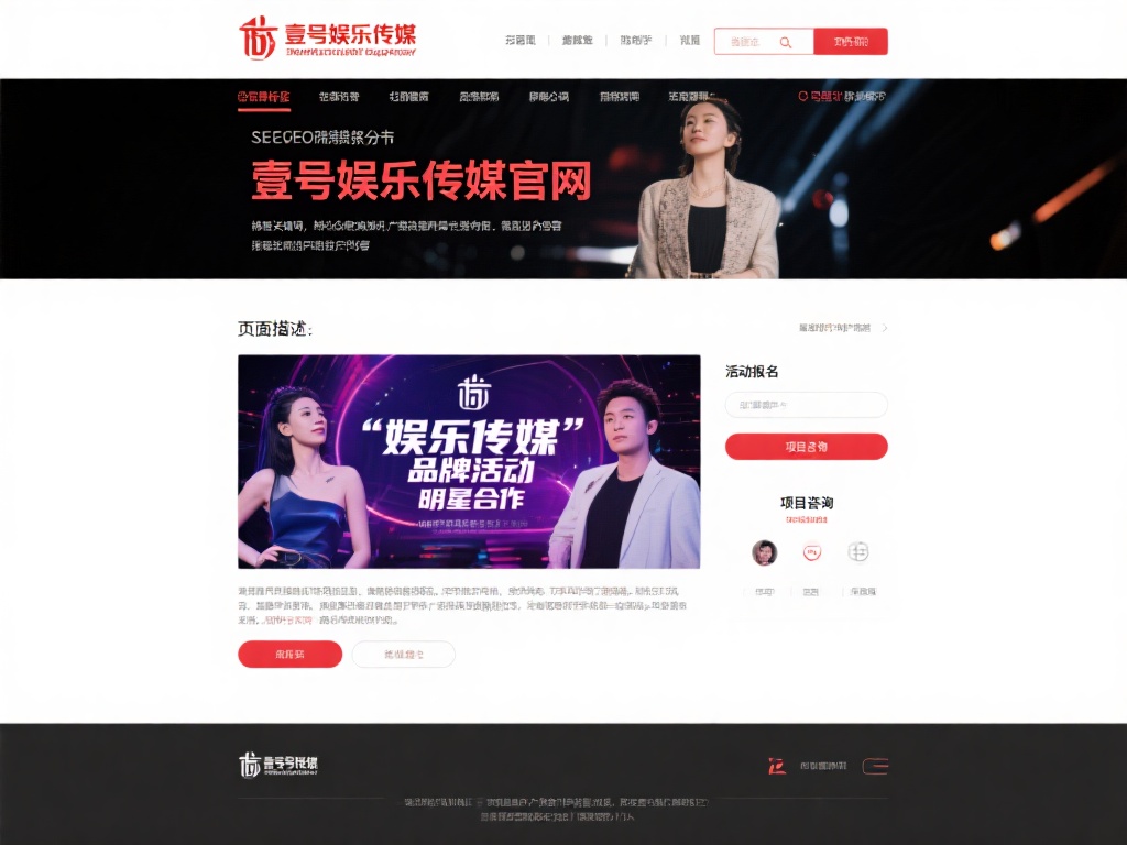 在SEO优化方面，壹号娱乐传媒官网首页也下足了功夫